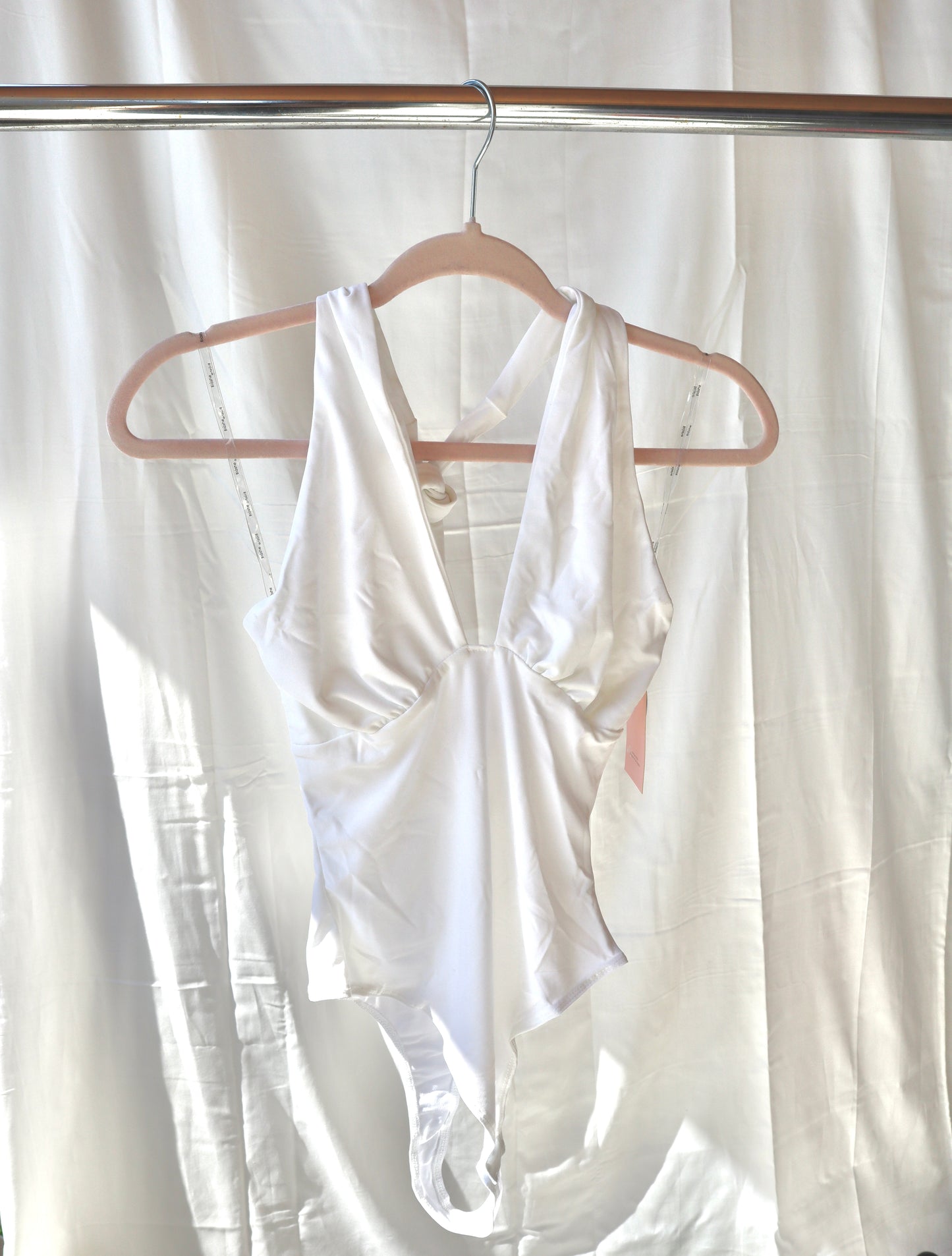 White Stretchy Bodysuit